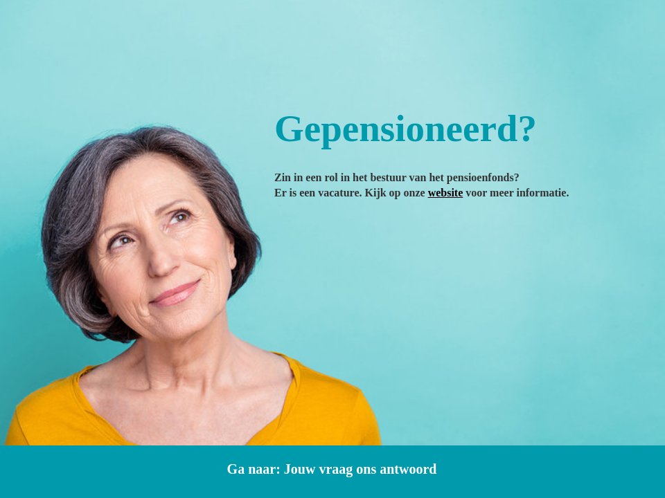 Gepensioneerd MSD Beter Pensioen Najaar